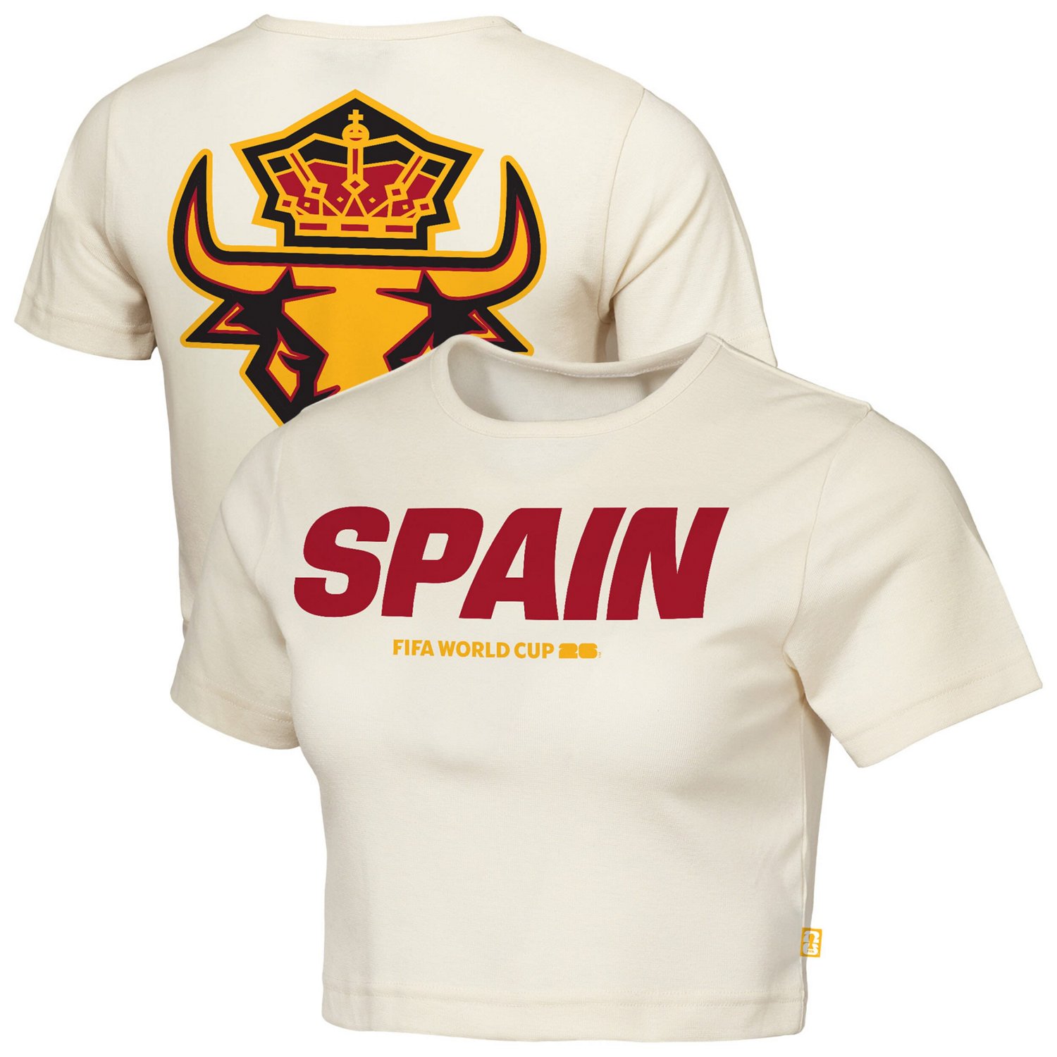 Outerstuff Spain FIFA World Cup 2026 Elote Squad Cropped T-Shirt