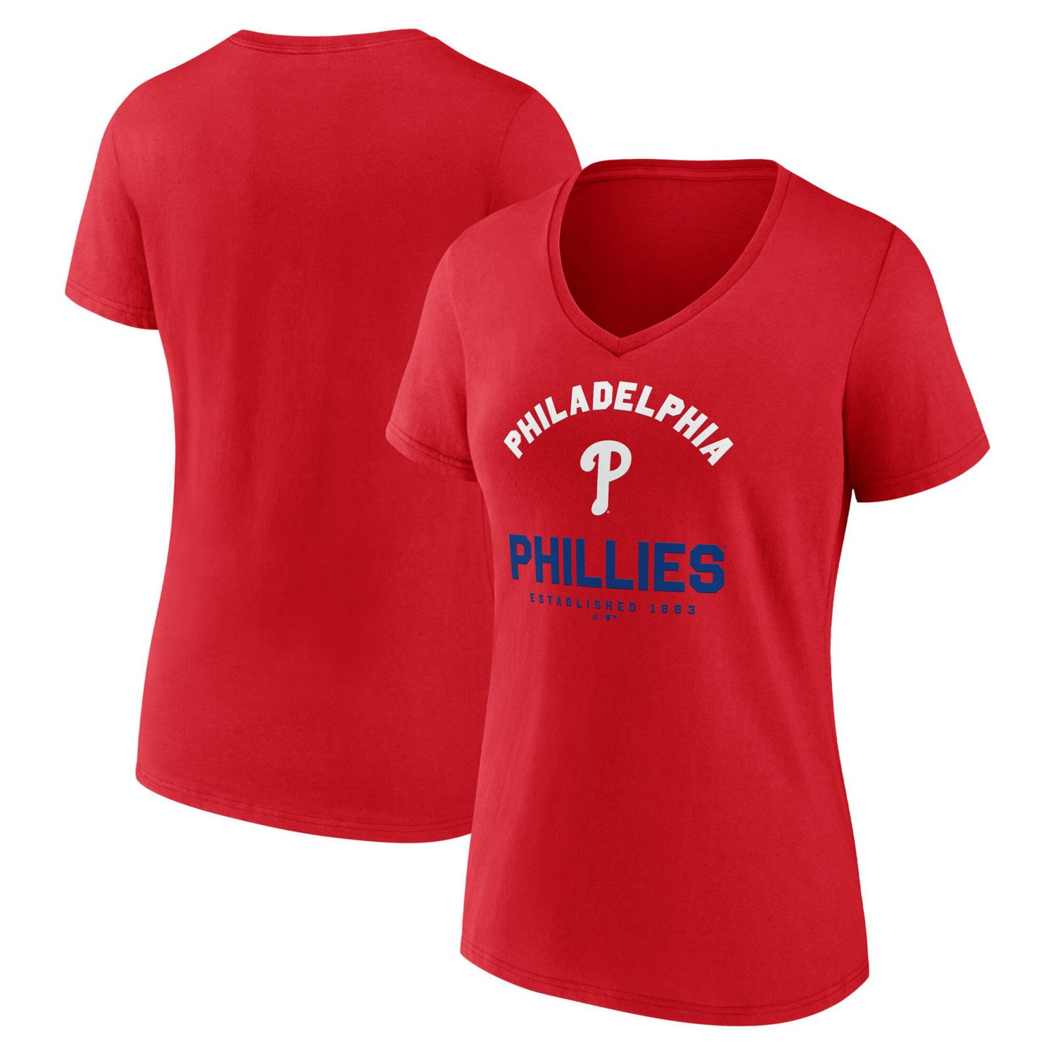 Philadelphia Phillies Unrivaled V-Neck T-Shirt                                                                                  