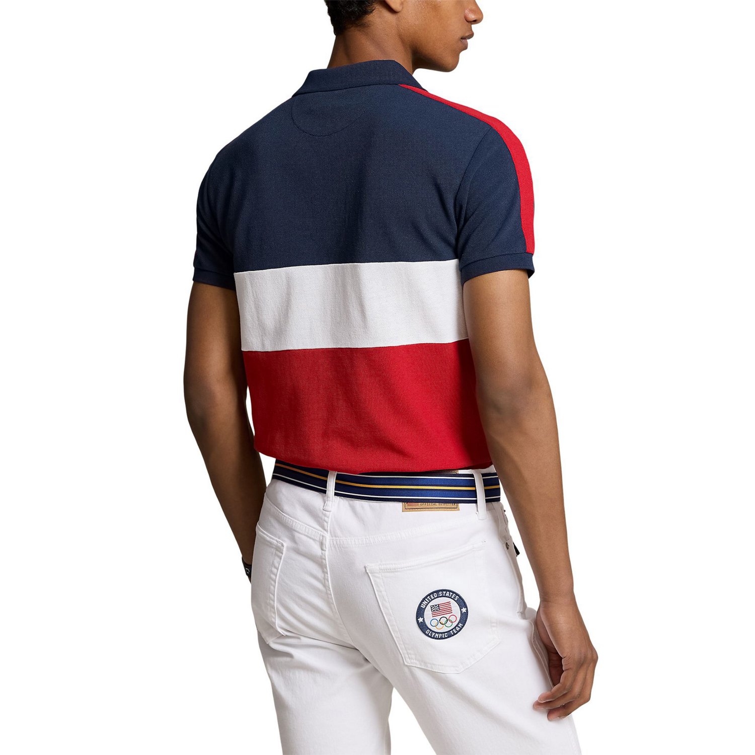 Polo Ralph Lauren Team USA 2024 Summer Olympics Villagewear Performance Mesh Color Block Polo                                    - view number 3