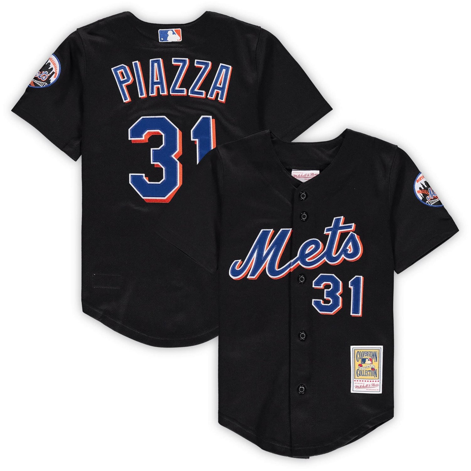 Preschool  Mitchell Ness Mike Piazza New York Mets Cooperstown Collection Mesh Jersey