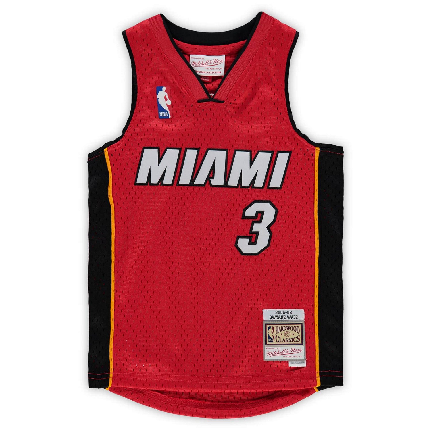 Preschool Mitchell  Ness Dwyane Wade Miami Heat 2005-06 Hardwood Classics Player Jersey - view number 2