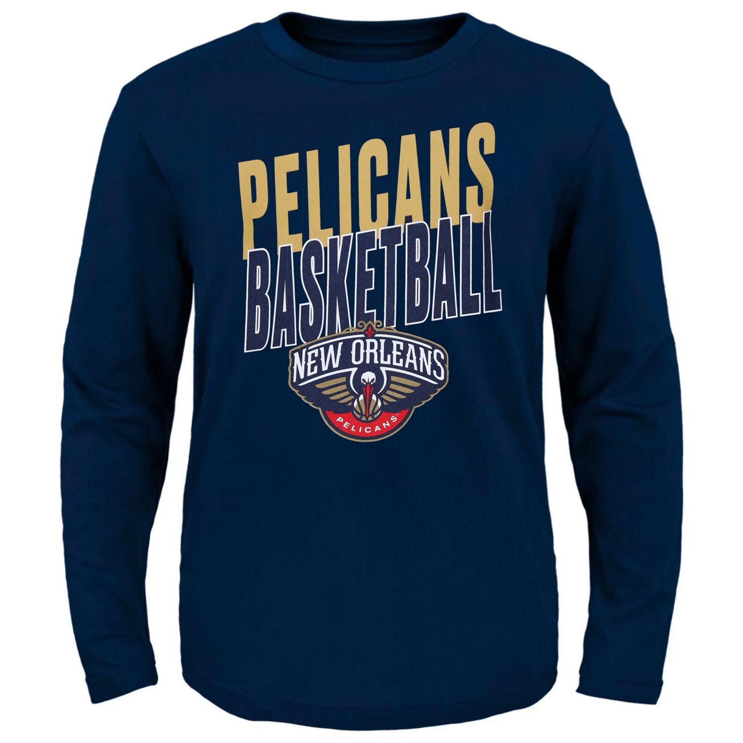 Preschool New Orleans Pelicans Showtime Long Sleeve T Shirt Academy