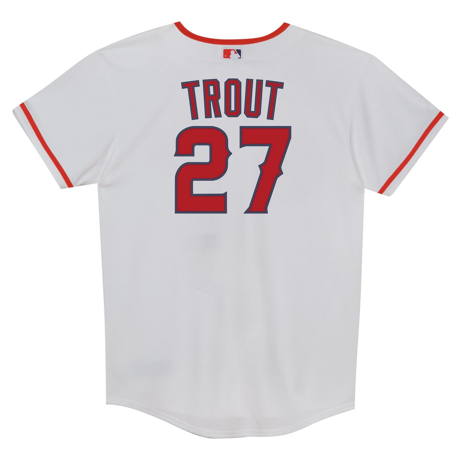 Preschool Nike Mike Trout Los Angeles Angels Home Replica Player Jersey - view number 3