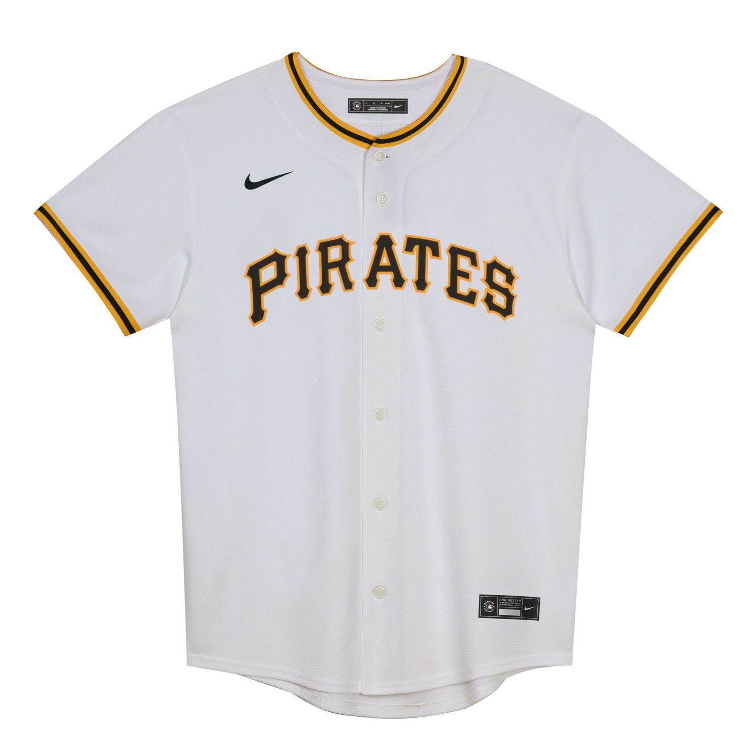 Preschool Nike Paul Skenes Pittsburgh Pirates Home Replica Player Jersey - view number 2