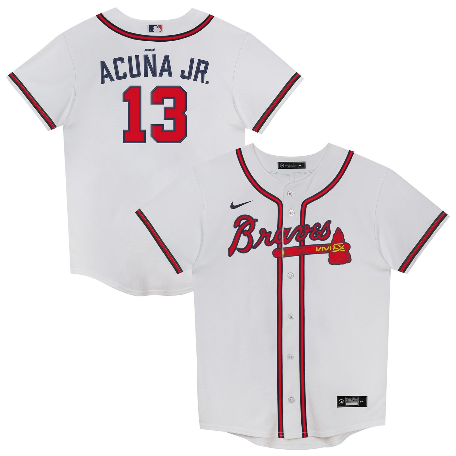 Preschool Nike Ronald Acua Jr Atlanta Braves Home Replica 20 Player Jersey