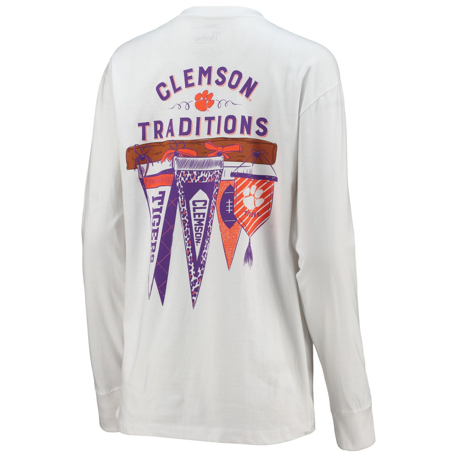 Pressbox Clemson Tigers Traditions Pennant Long Sleeve T-Shirt - view number 3