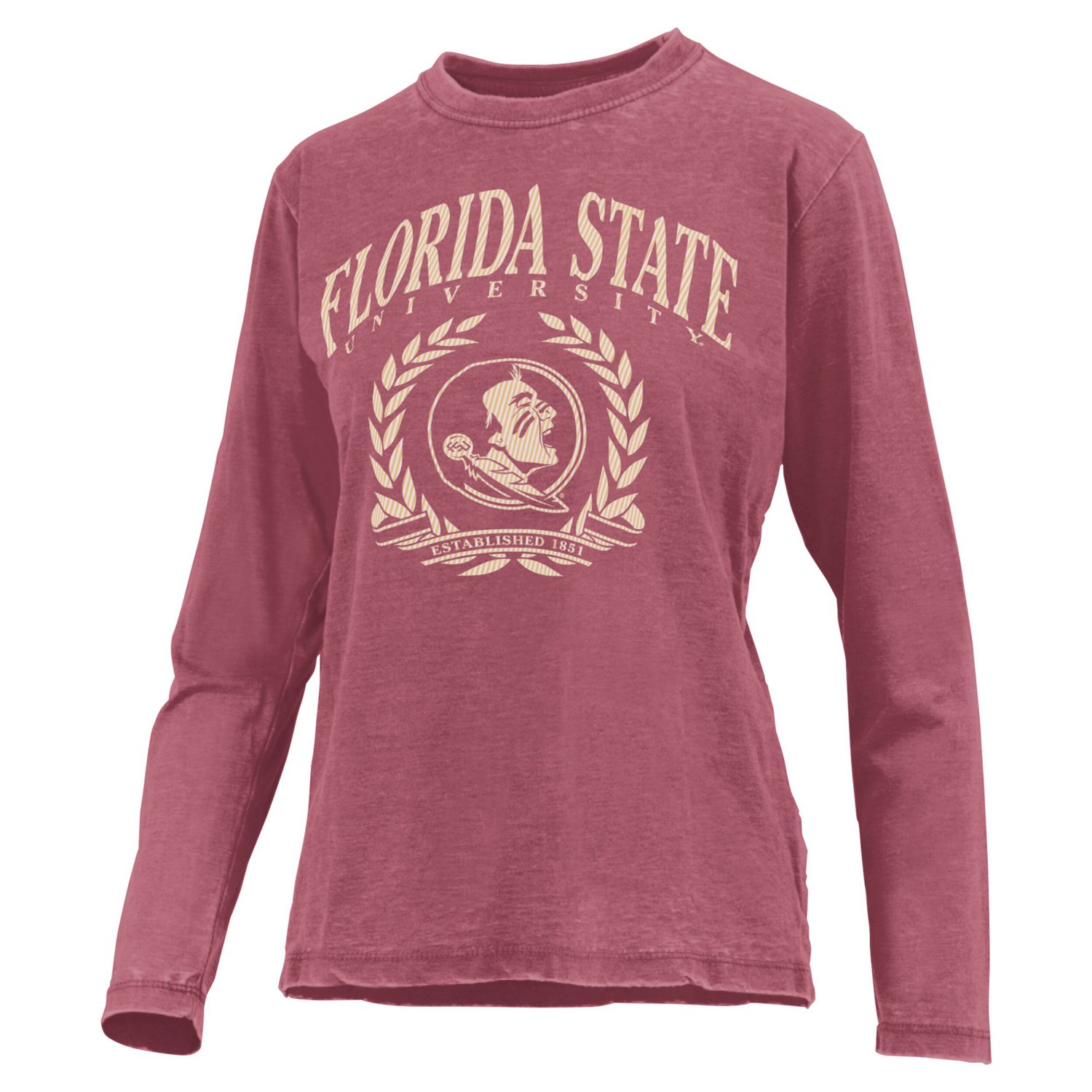 Pressbox Florida State Seminoles Chandler Leaf Arch Long Sleeve T-Shirt - view number 2