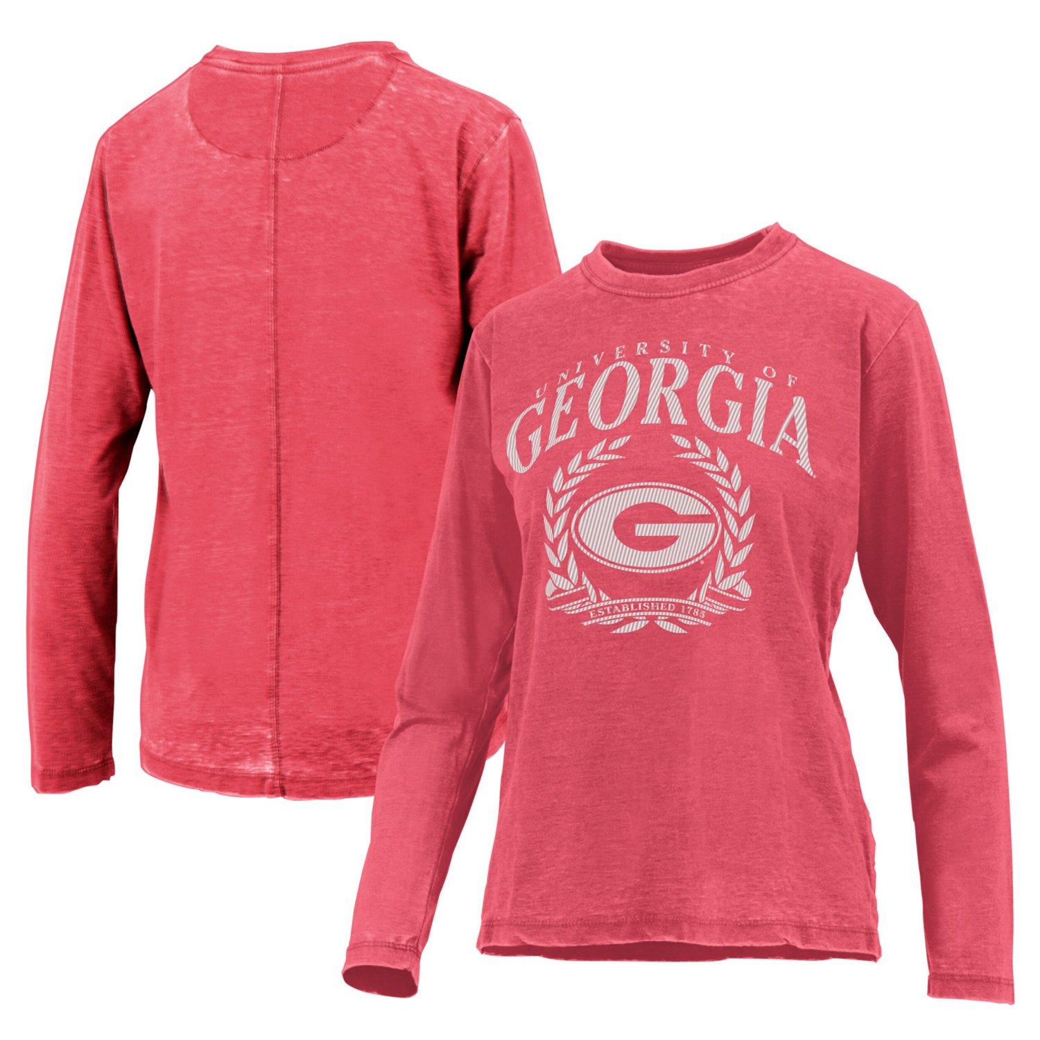 Pressbox Georgia Bulldogs Chandler Olive Leaf Arch Long Sleeve T-Shirt