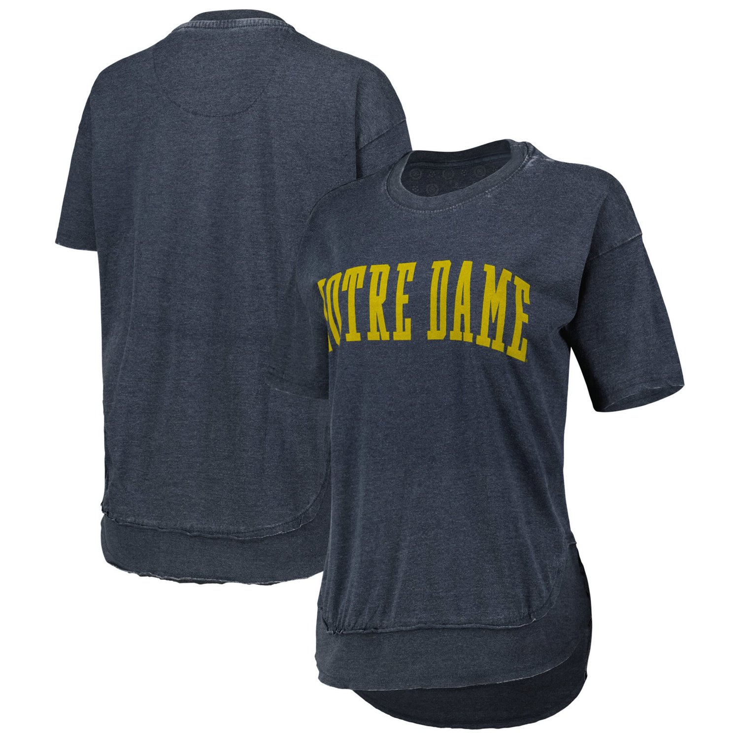 Pressbox Heather Notre Dame Fighting Irish Arch Poncho T-Shirt