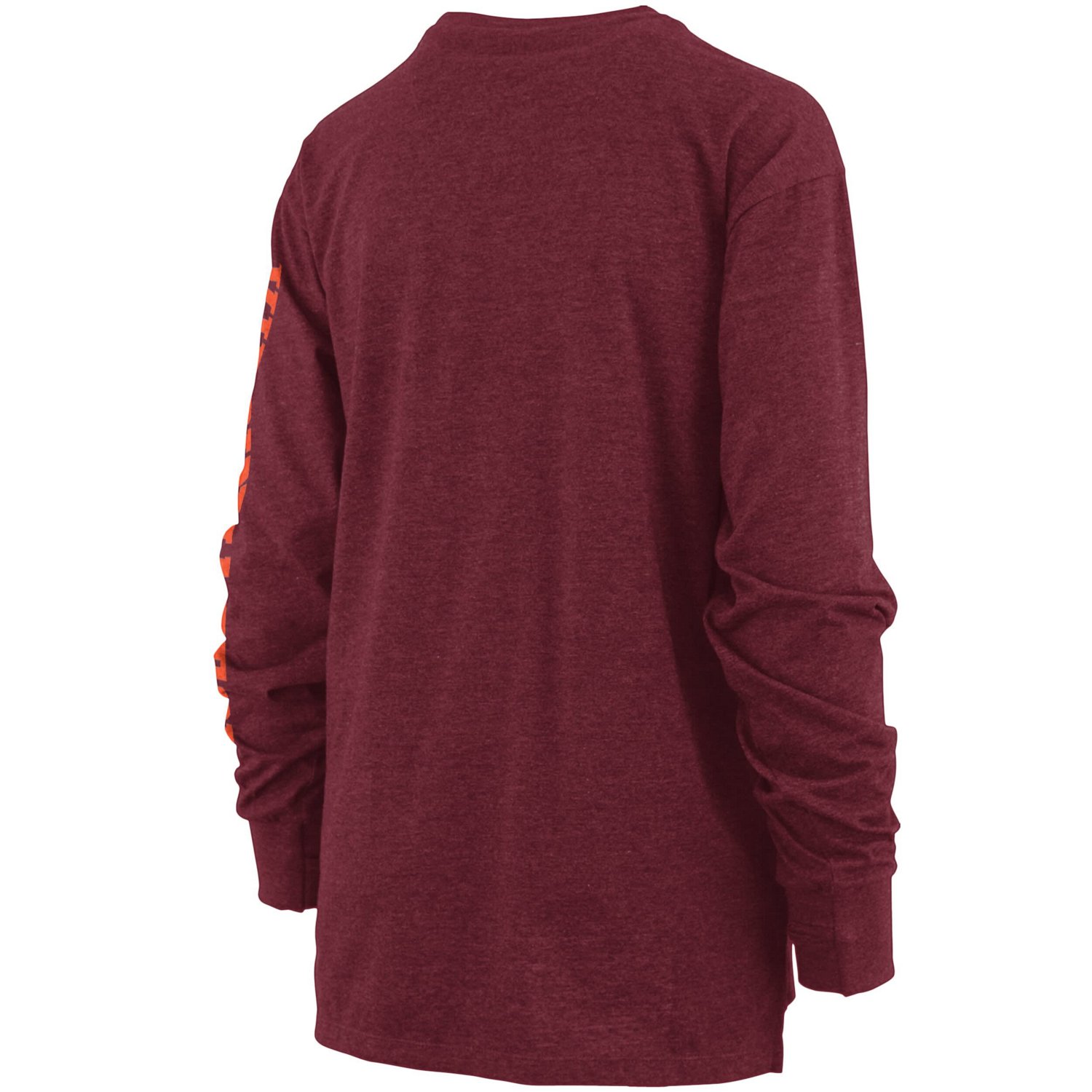 Pressbox Heathered Virginia Tech Hokies Two-Hit Canyon Long Sleeve T-Shirt - view number 3