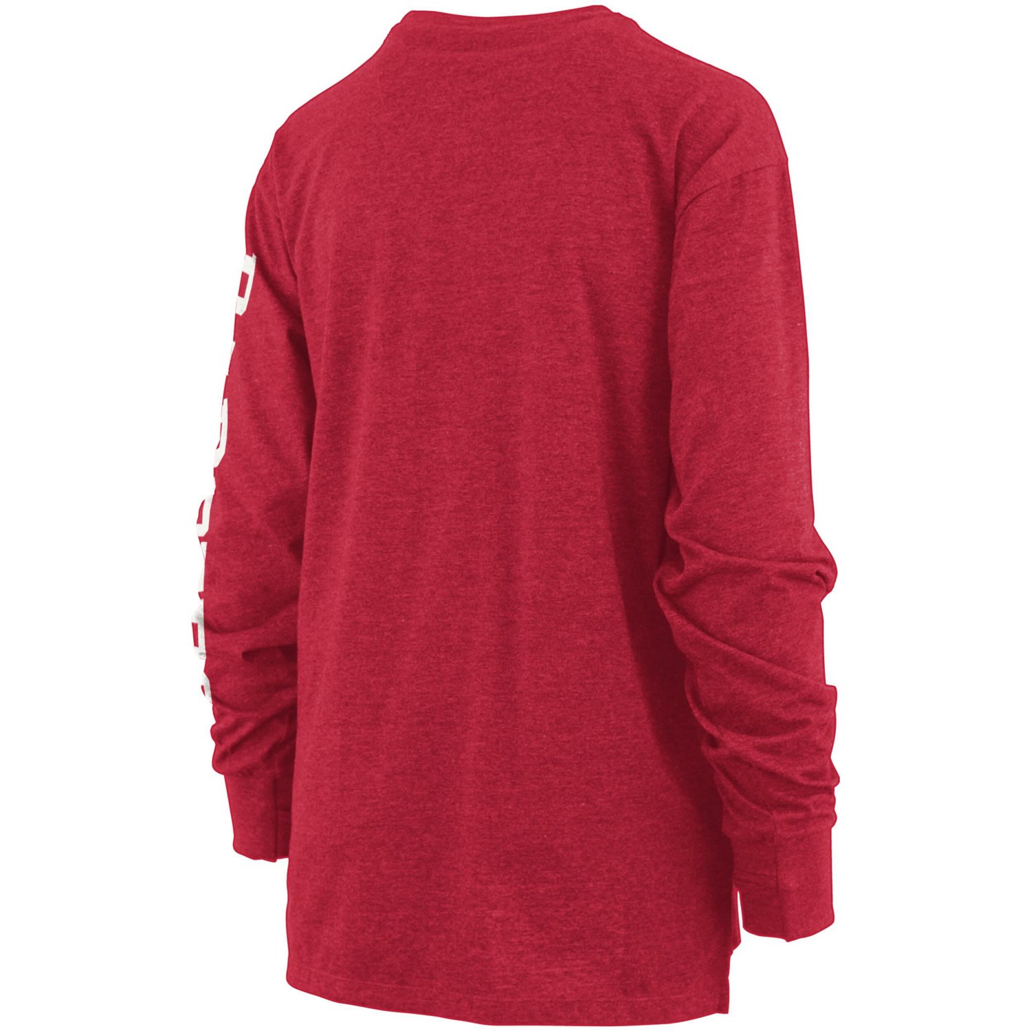 Pressbox Heathered Wisconsin Badgers Two-Hit Canyon Long Sleeve T-Shirt - view number 3