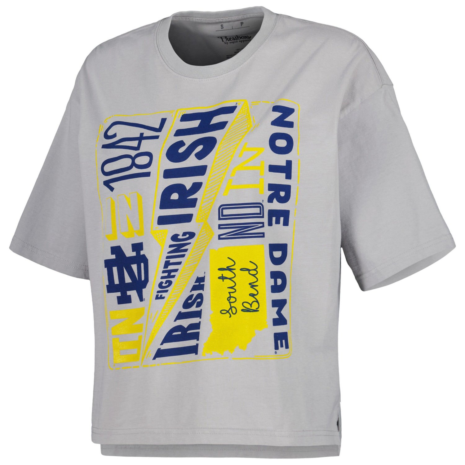 Pressbox Notre Dame Fighting Irish Rock  Roll School of T-Shirt