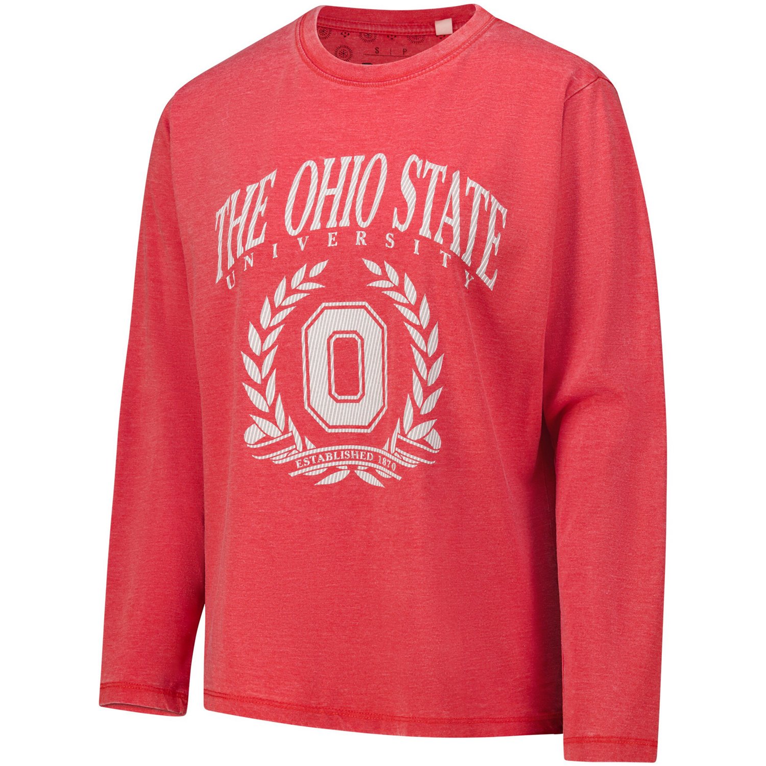 Pressbox Ohio State Buckeyes Chandler Leaf Arch Long Sleeve T-Shirt - view number 2