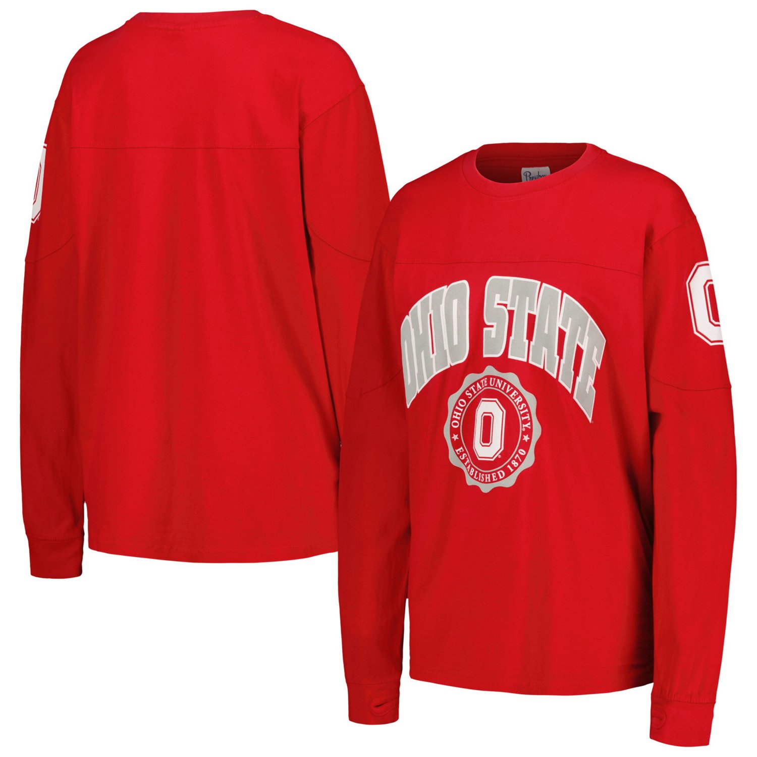 Pressbox Ohio State Buckeyes Edith Long Sleeve T-Shirt