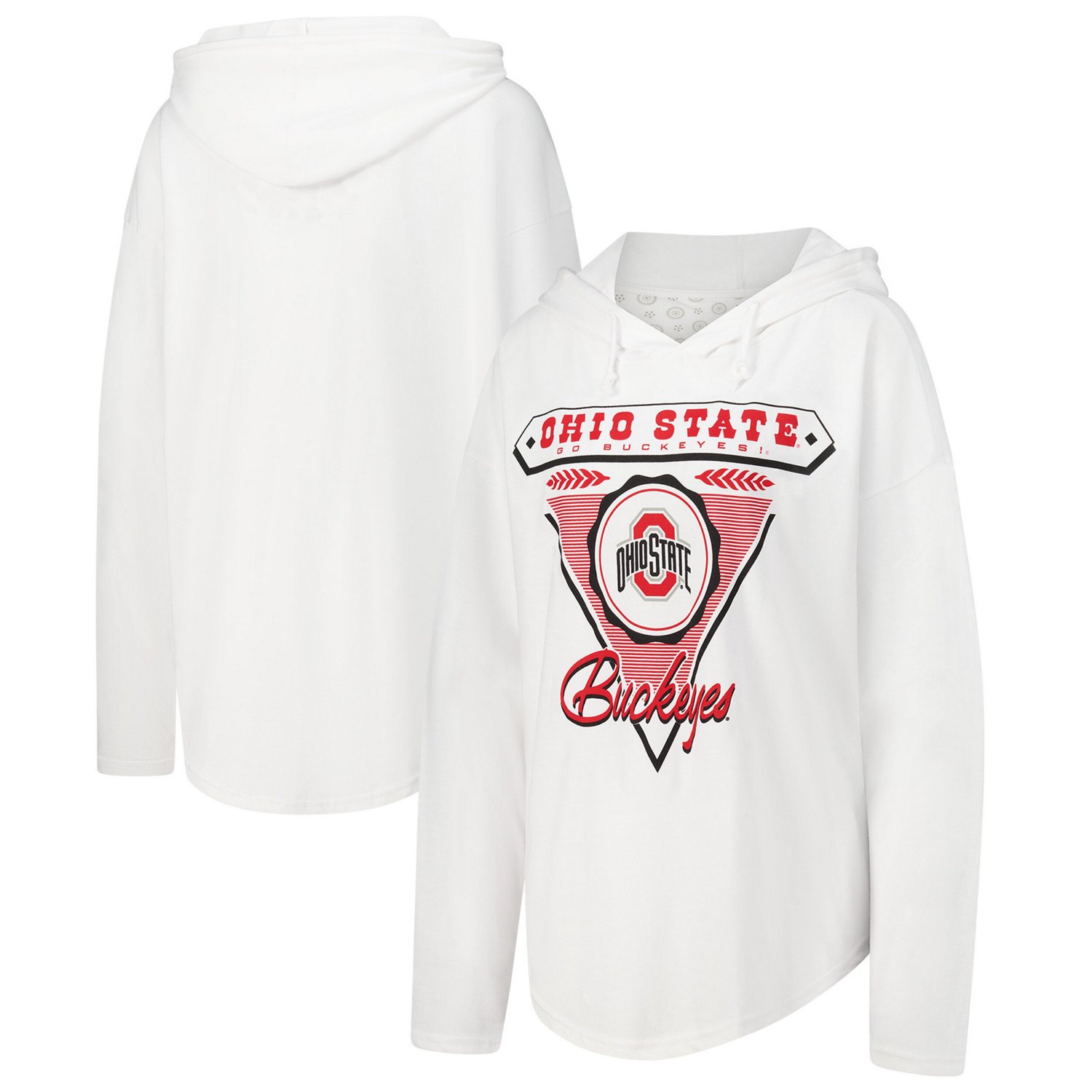 Pressbox Ohio State Buckeyes San Bruno Hoodie Long Sleeve T-Shirt