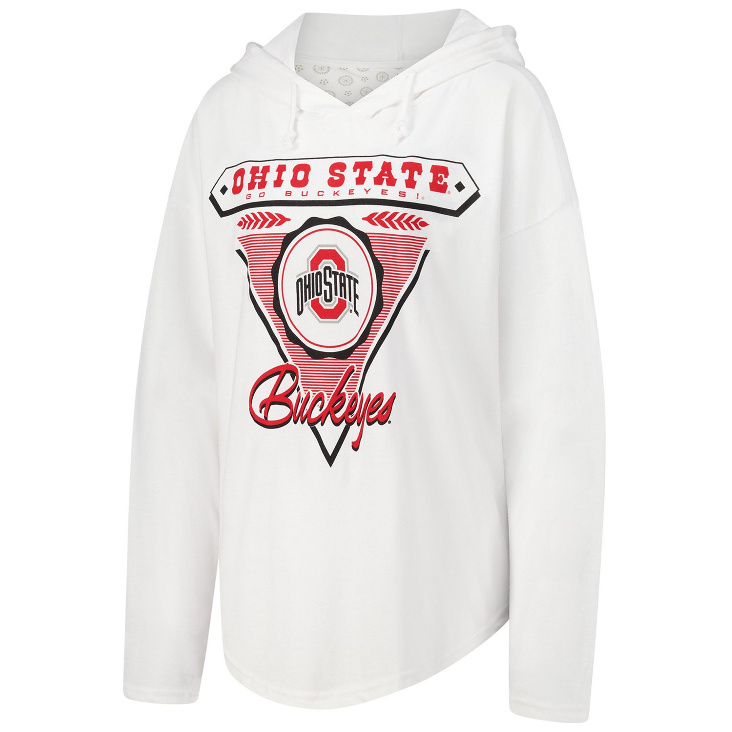 Pressbox Ohio State Buckeyes San Bruno Hoodie Long Sleeve T-Shirt - view number 2