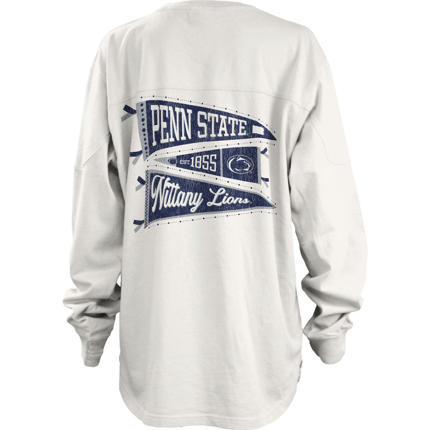 Pressbox Penn State Nittany Lions Pennant Stack Oversized Long Sleeve T-Shirt - view number 3