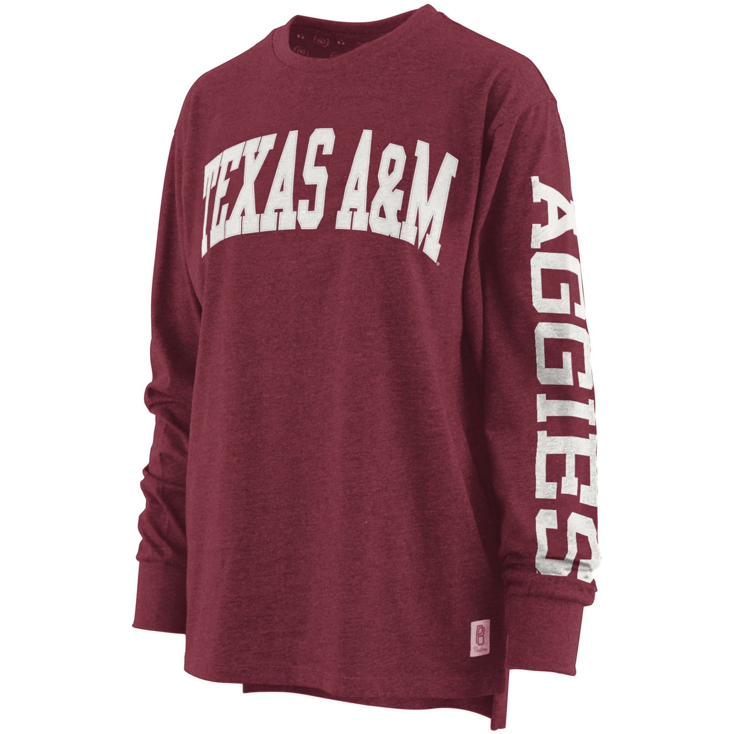 Pressbox Texas AM Aggies Two-Hit Canyon Long Sleeve T-Shirt