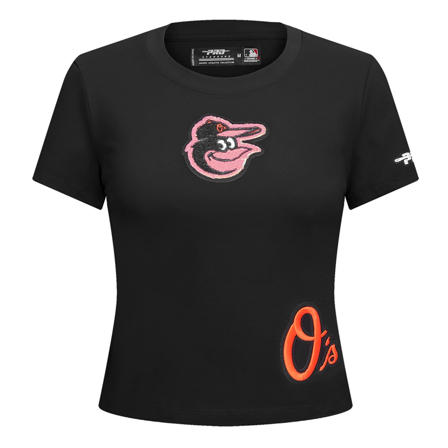 Pro Standard Baltimore Orioles Game Day Classics Baby Doll Cropped T-Shirt                                                       - view number 4