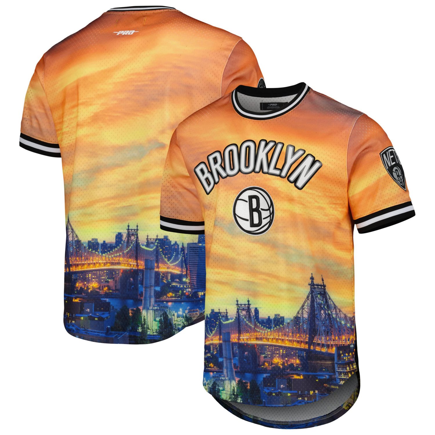Pro Standard Brooklyn Nets Cityscape Stacked Logo T-Shirt