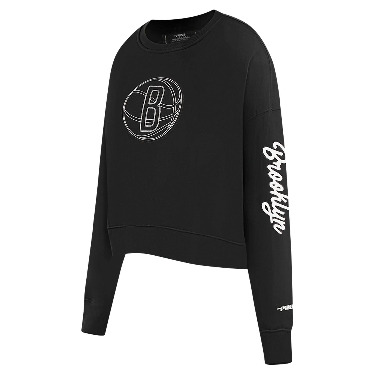 Pro Standard Brooklyn Nets Paint The City Cropped Pullover Sweatshirt - view number 2