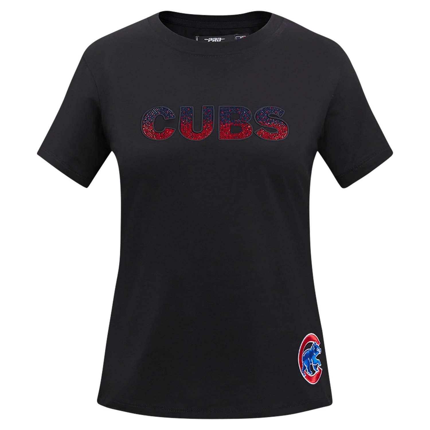 Pro Standard Chicago Cubs Rhinestone Slim Fit T-Shirt - view number 4