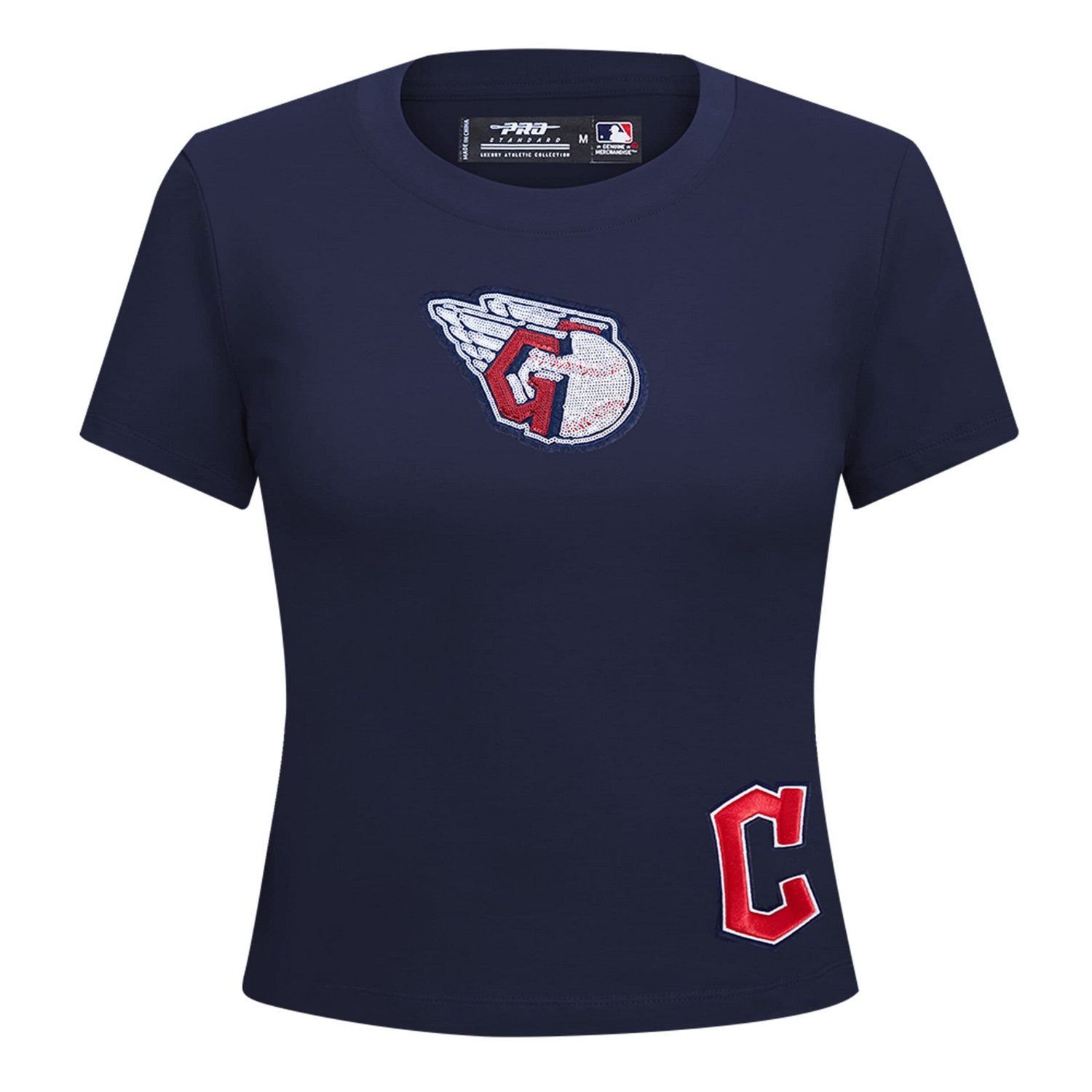 Pro Standard Cleveland Guardians Game Day Classics Baby Doll Cropped T-Shirt                                                     - view number 3