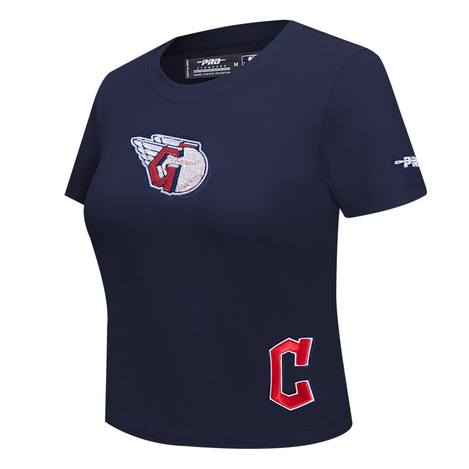 Pro Standard Cleveland Guardians Game Day Classics Baby Doll Cropped T-Shirt                                                     - view number 2
