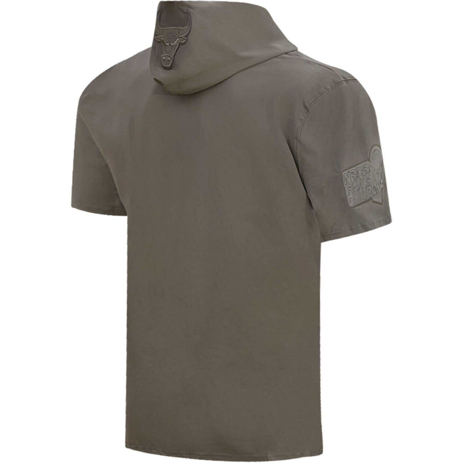 Pro Standard Gray Chicago Bulls Neutrals Short Sleeve Pullover Hoodie - view number 3