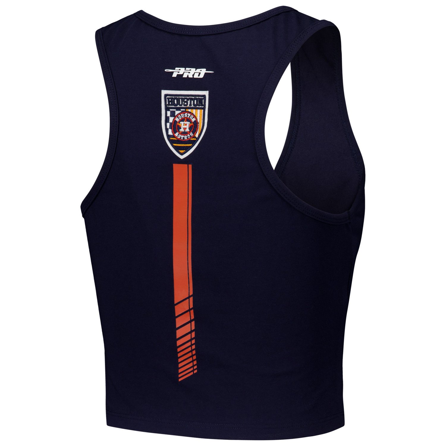Pro Standard Houston Astros Fast Lane Fitted Tri-Blend Cropped Tank Top                                                          - view number 3