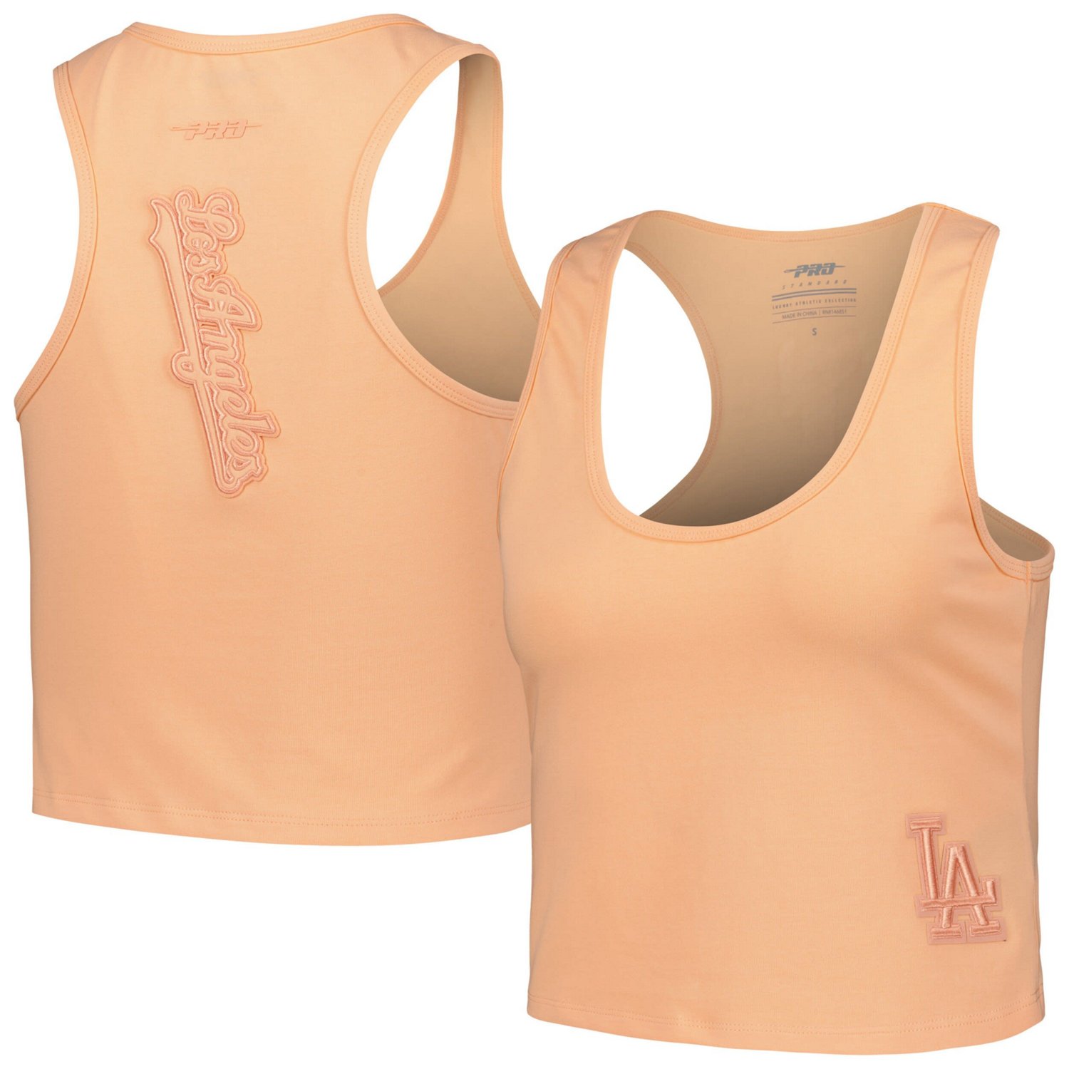 Pro Standard Los Angeles Dodgers Neutral Fitted Racerback Tank Top                                                               - view number 1