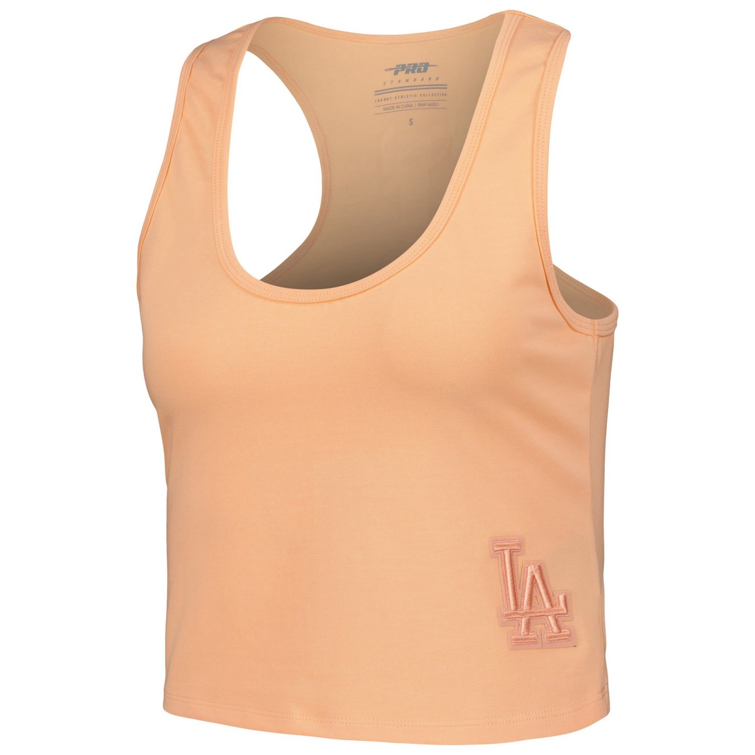 Pro Standard Los Angeles Dodgers Neutral Fitted Racerback Tank Top                                                               - view number 2