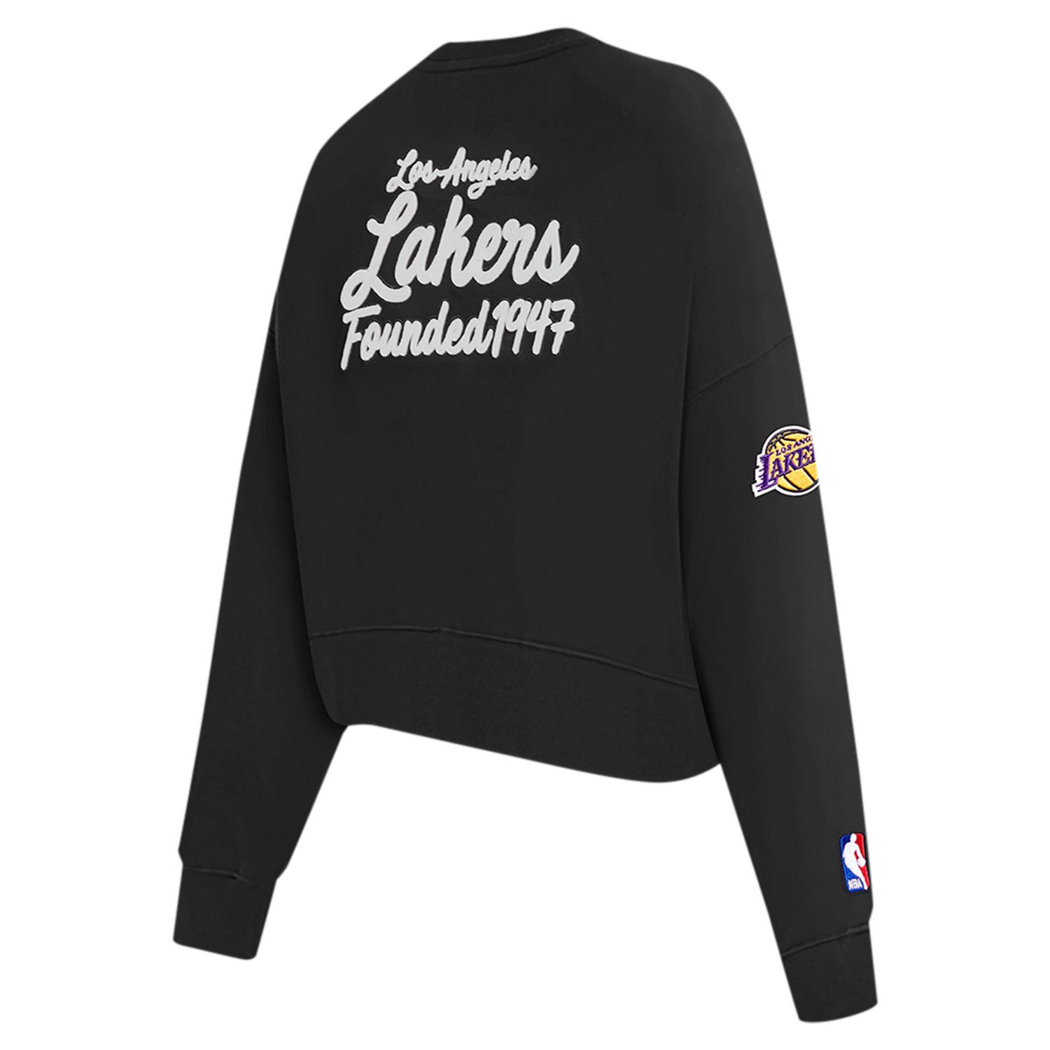 Pro Standard Los Angeles Lakers Paint The City Cropped Pullover Sweatshirt - view number 3