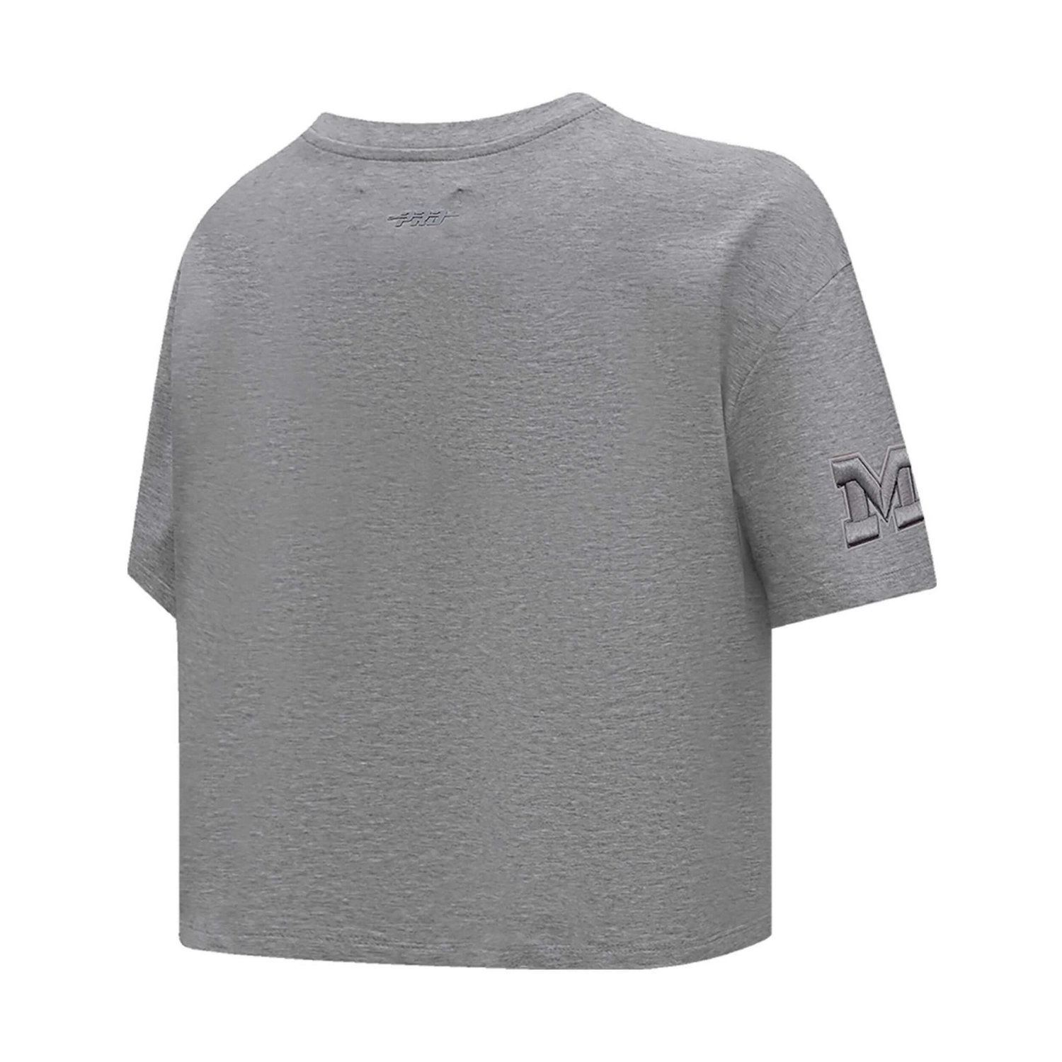 Pro Standard Michigan Wolverines Tonal Neutral Boxy Cropped T-Shirt - view number 4