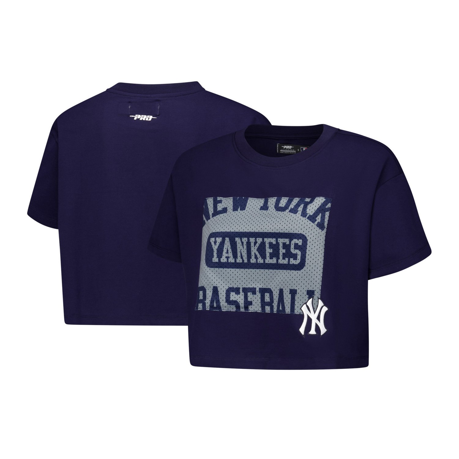 Pro Standard New York Yankees Made To Play Boxy Cropped T-Shirt                                                                  - view number 1