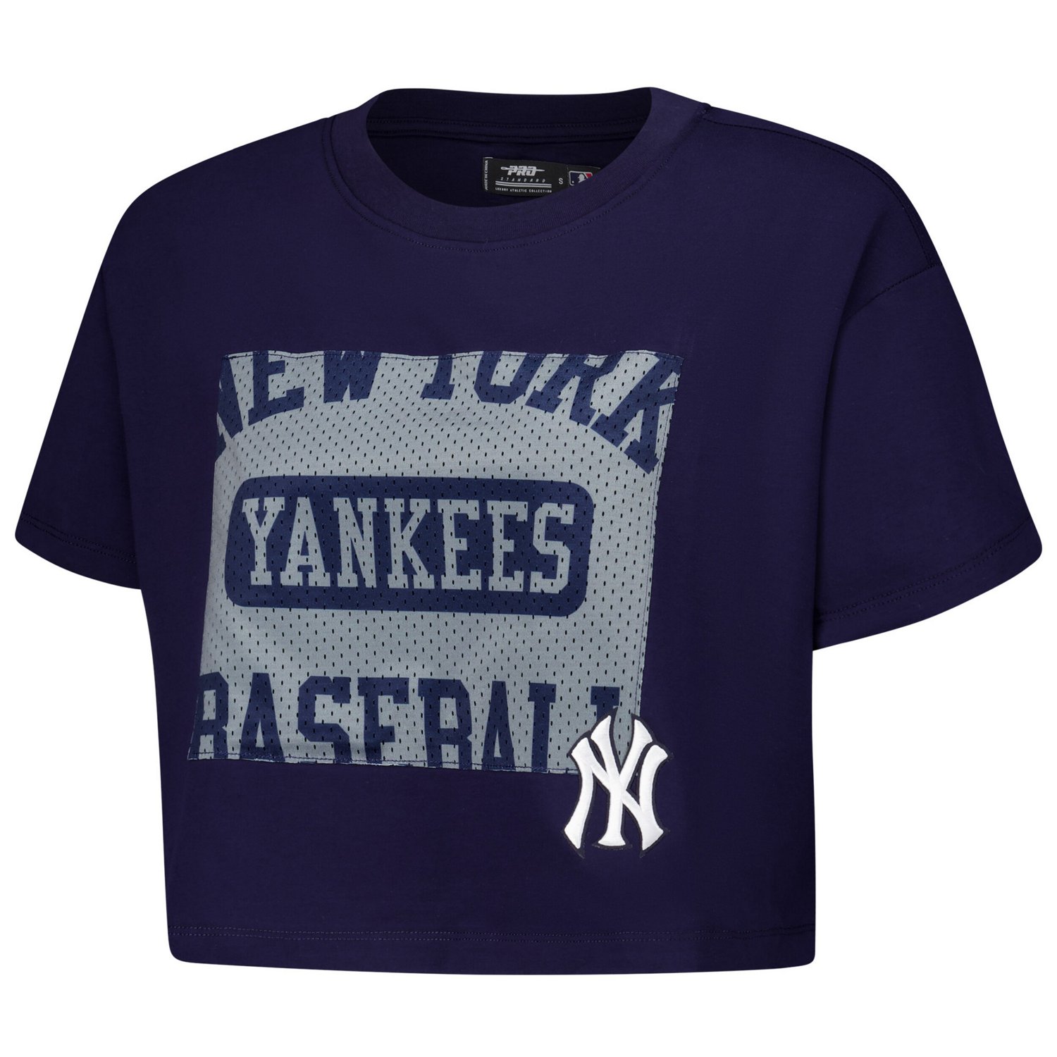 Pro Standard New York Yankees Made To Play Boxy Cropped T-Shirt                                                                  - view number 2