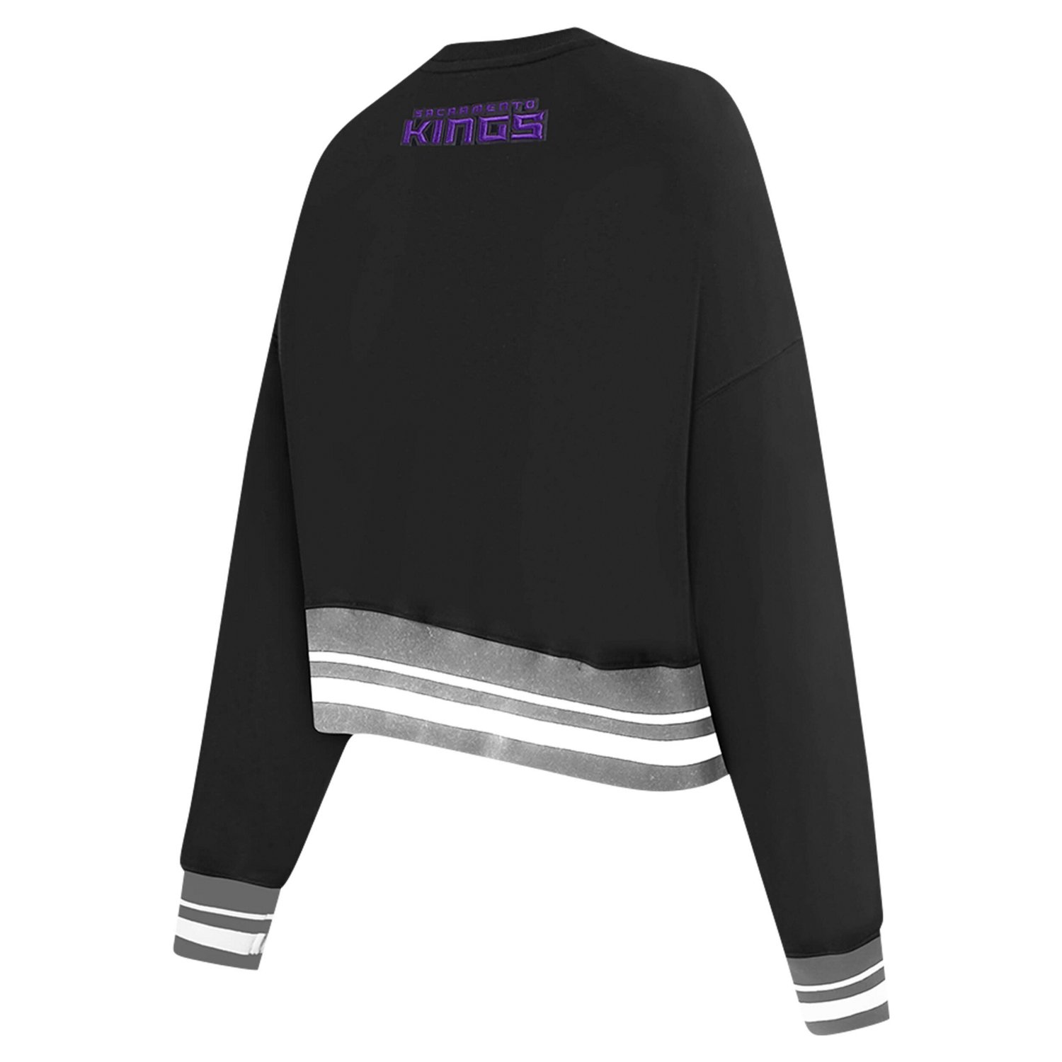 Pro Standard Sacramento Kings Area Code Cropped Pullover Sweatshirt - view number 3