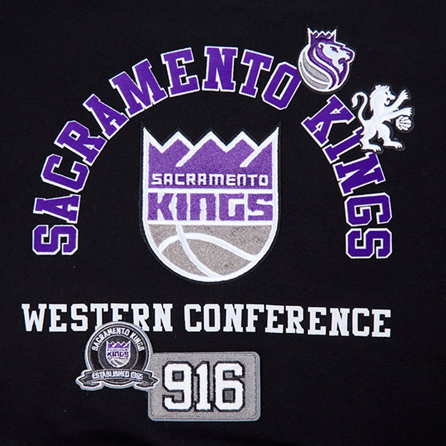 Pro Standard Sacramento Kings Area Code Cropped Pullover Sweatshirt