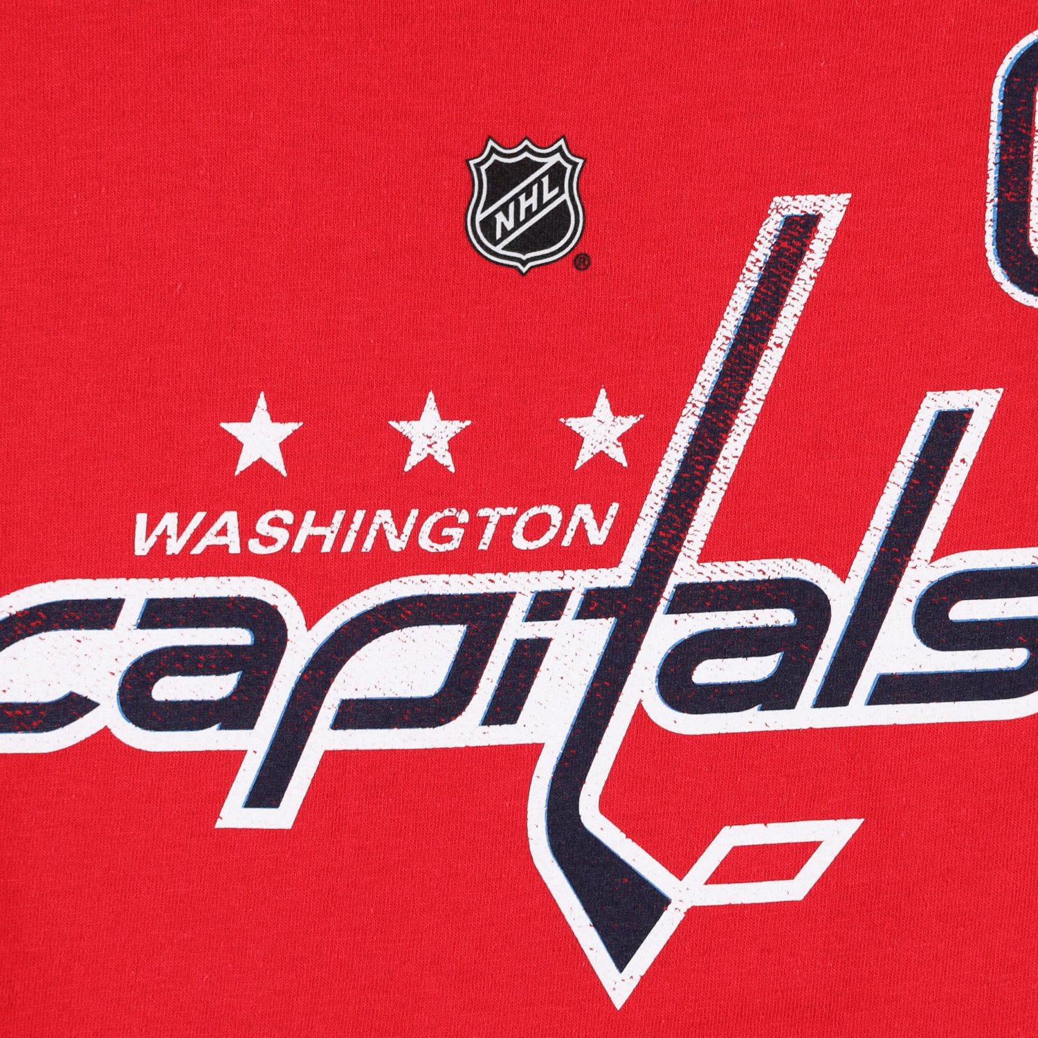 Profile Alexander Ovechkin Washington Capitals Plus Size Distressed Printed Name  Number Long Sleeve T-Shirt - view number 4