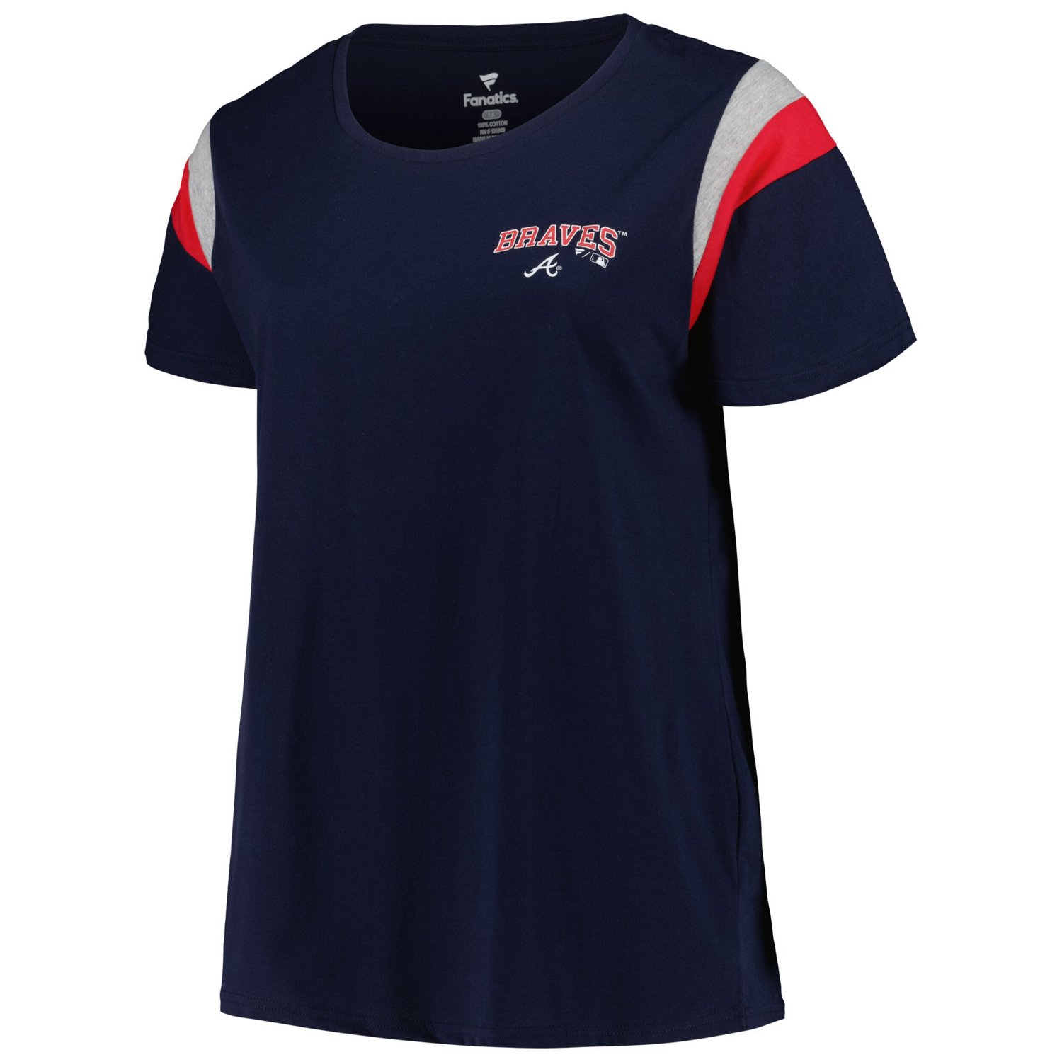 Profile Atlanta Braves Plus Size Scoop Neck T-Shirt - view number 2