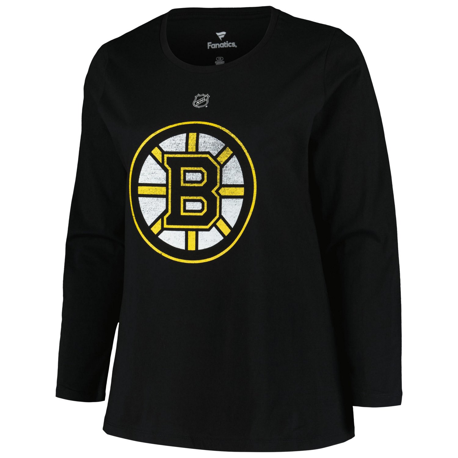 Profile David Pastrnak Boston Bruins Plus Size Distressed Printed Name  Number Long Sleeve T-Shirt                               - view number 2