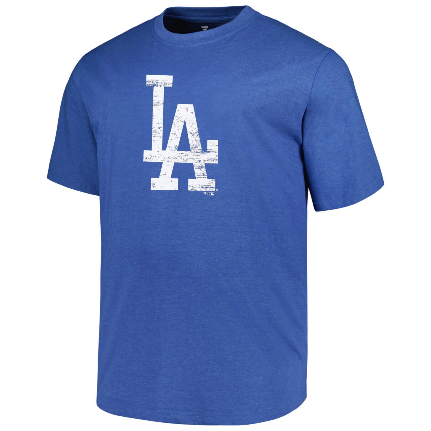 Profile Heather Los Angeles Dodgers Big  Tall Weathered Logo T-Shirt