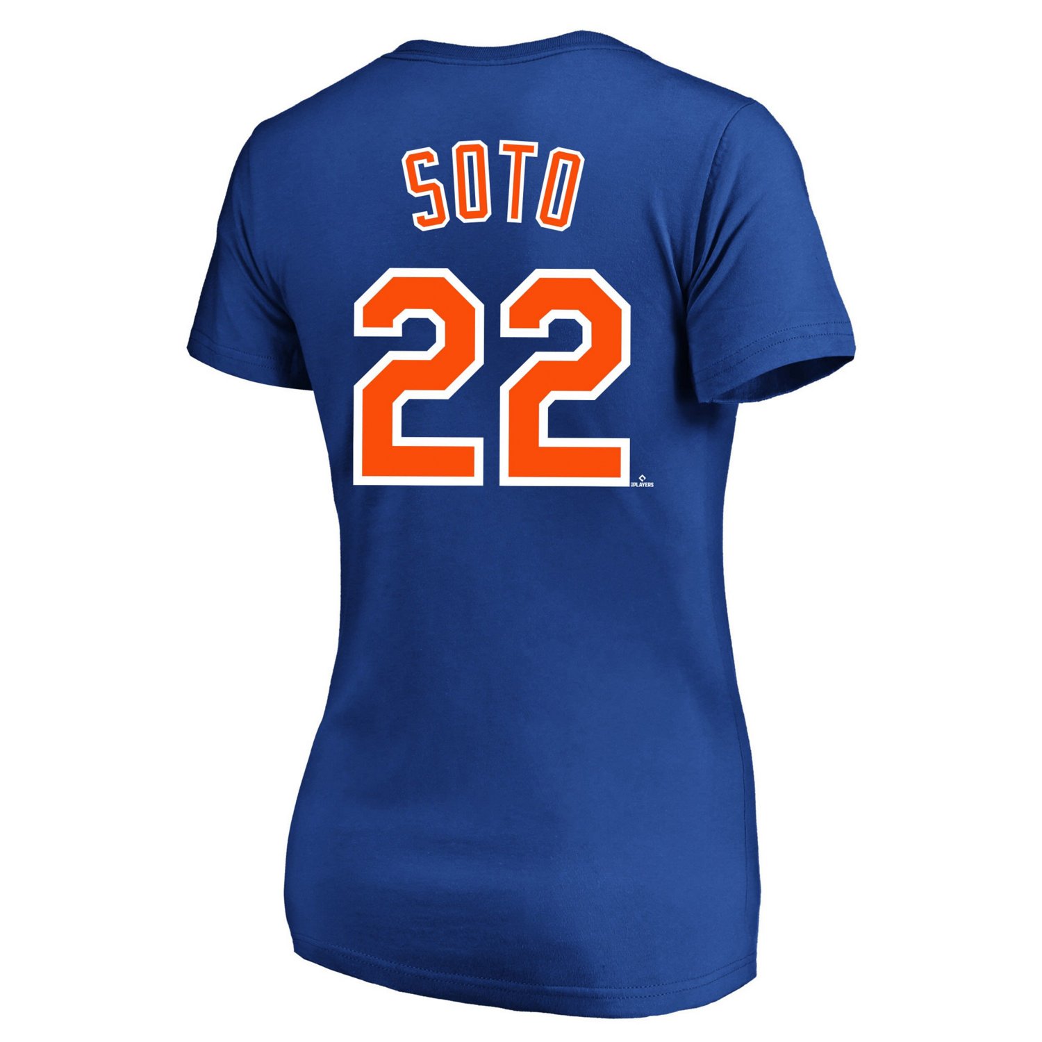 Profile Juan Soto New York Mets Plus Size Name  Number V-Neck T-Shirt - view number 3