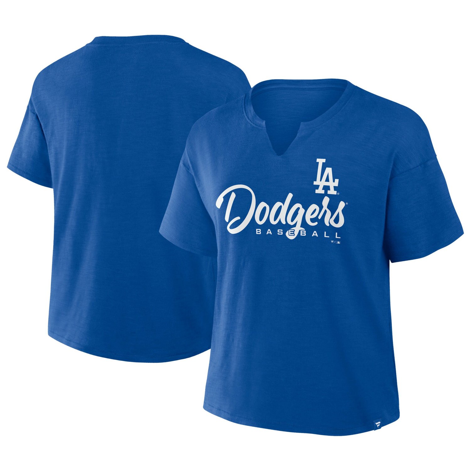 Profile Los Angeles Dodgers Plus Size Wordmark Notch Neck T-Shirt