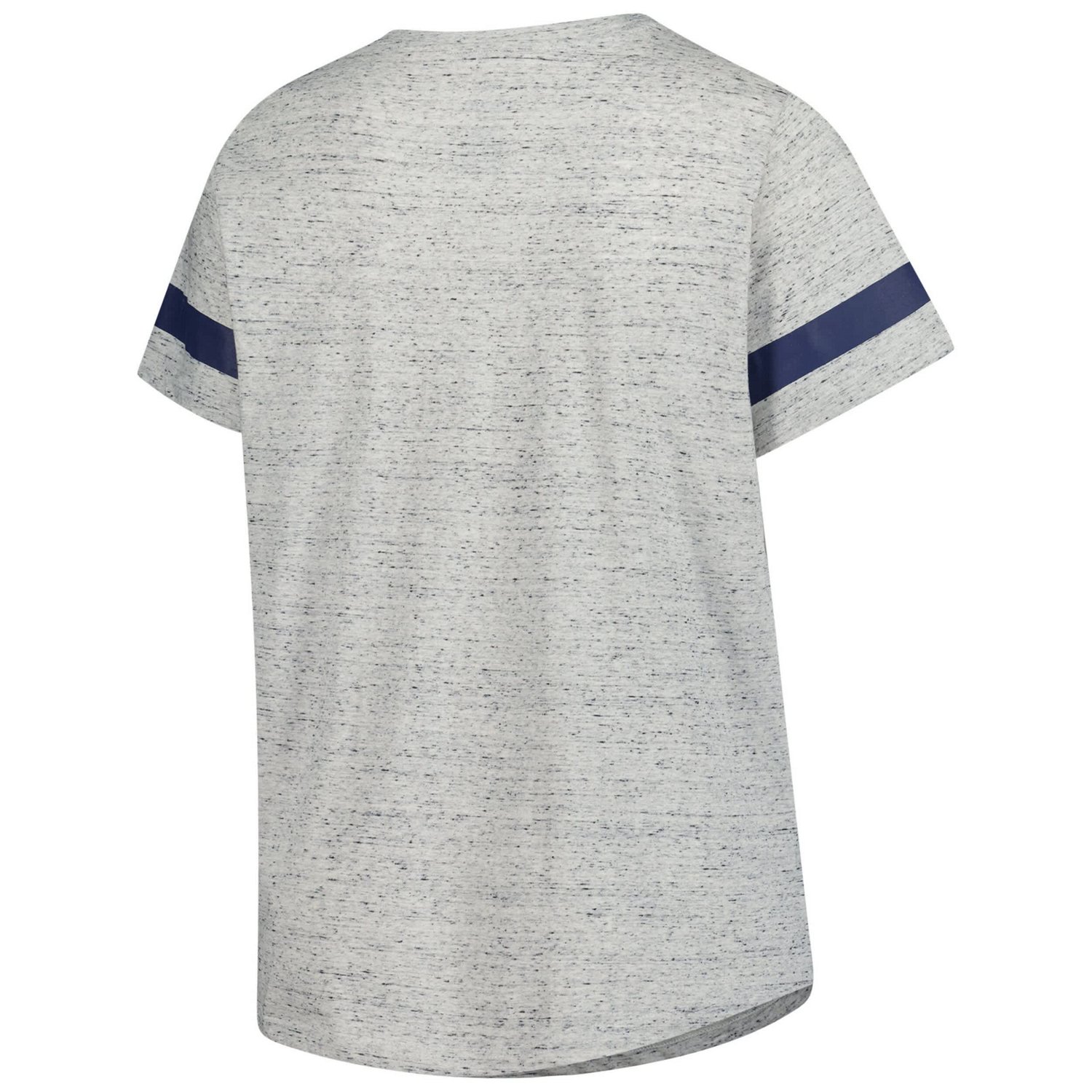 Profile Milwaukee Brewers Raglan Lace-Up Fleck T-Shirt - view number 3