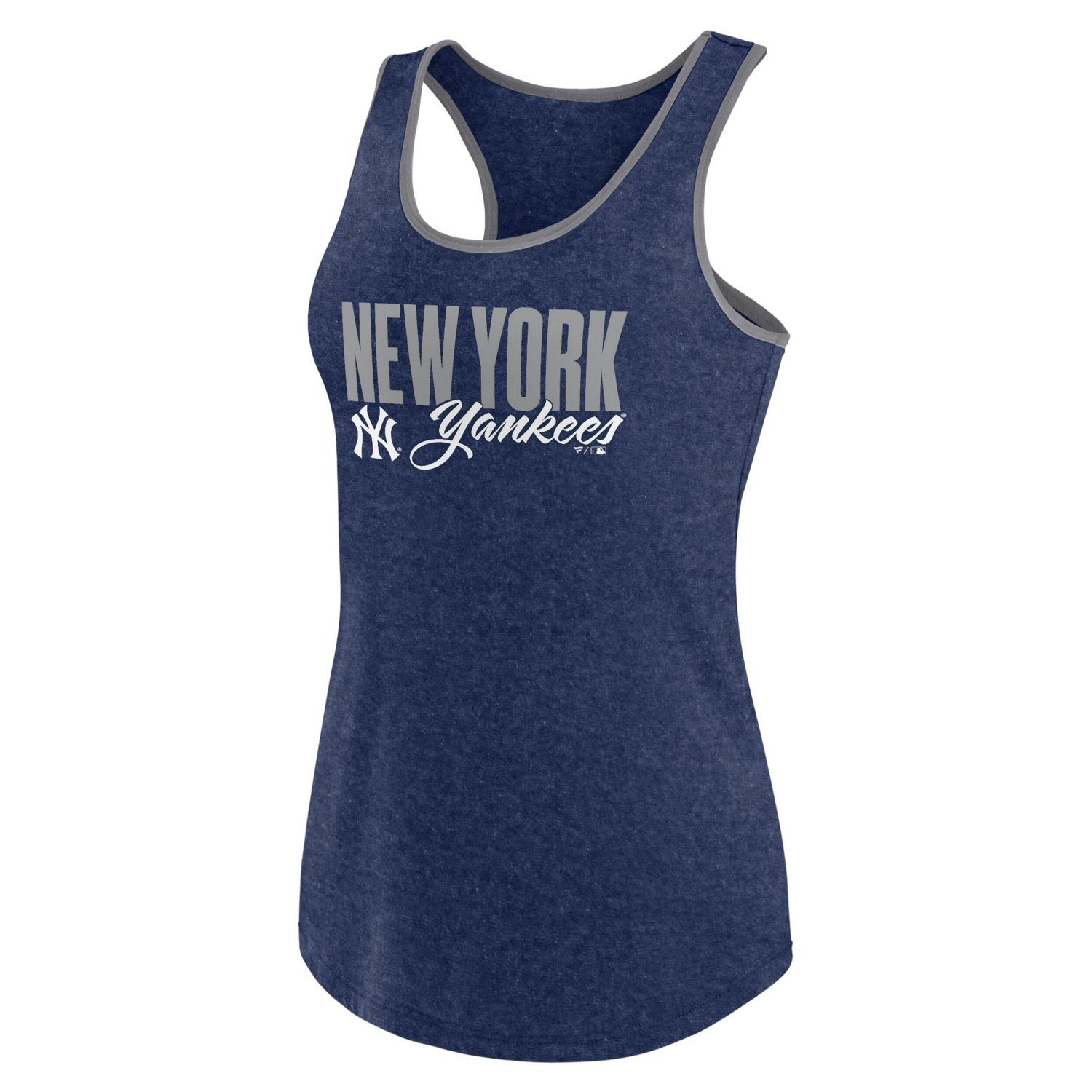 Profile New York Yankees Plus Size Racerback Tank Top - view number 2