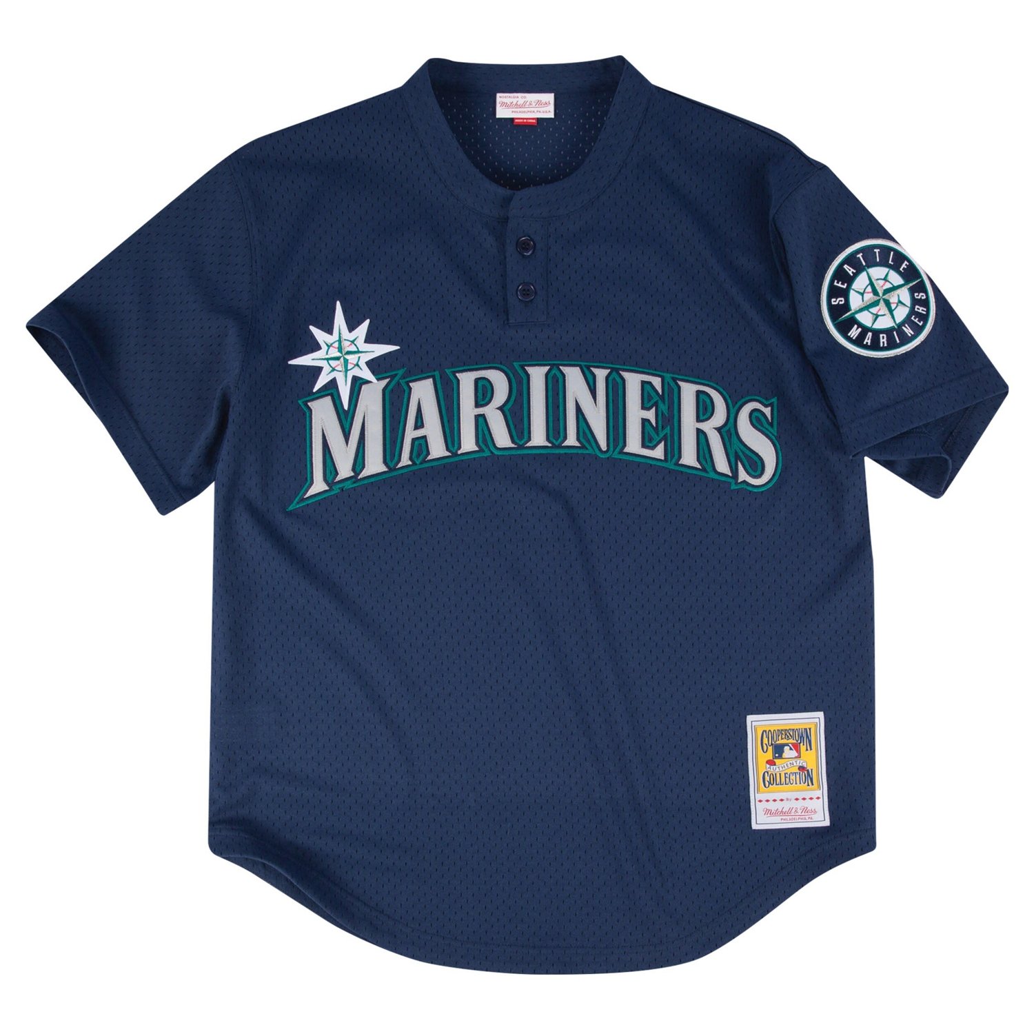 Profile Seattle Mariners Big  Tall Cooperstown Collection Mesh Batting Practice Jersey - view number 2