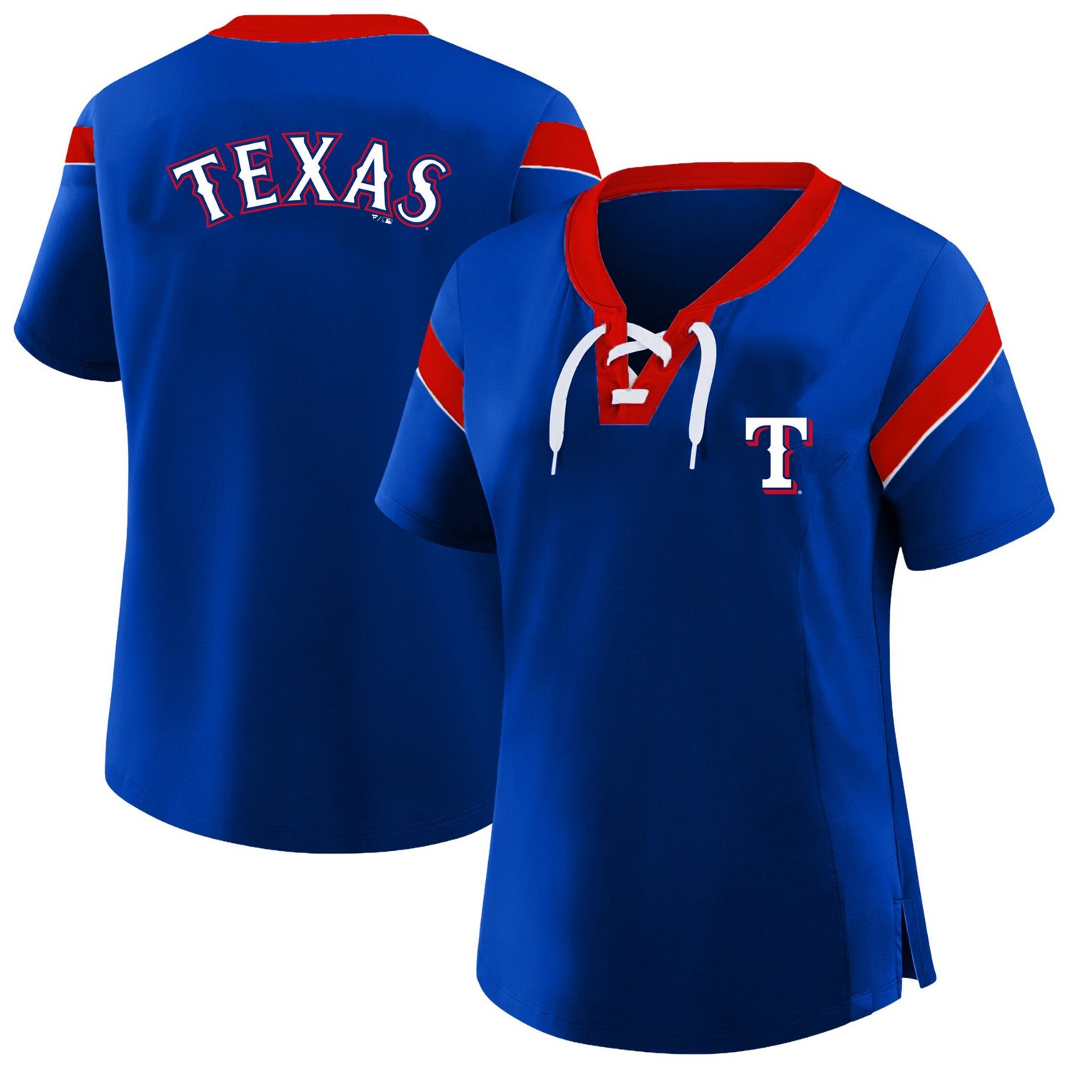 Profile Texas Rangers Plus Size Lace-Up T-Shirt