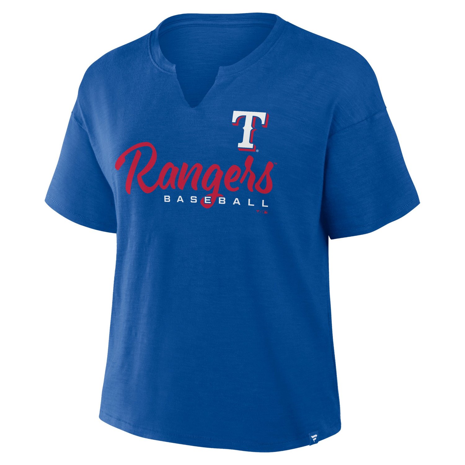 Profile Texas Rangers Plus Size Wordmark Notch Neck T-Shirt - view number 2