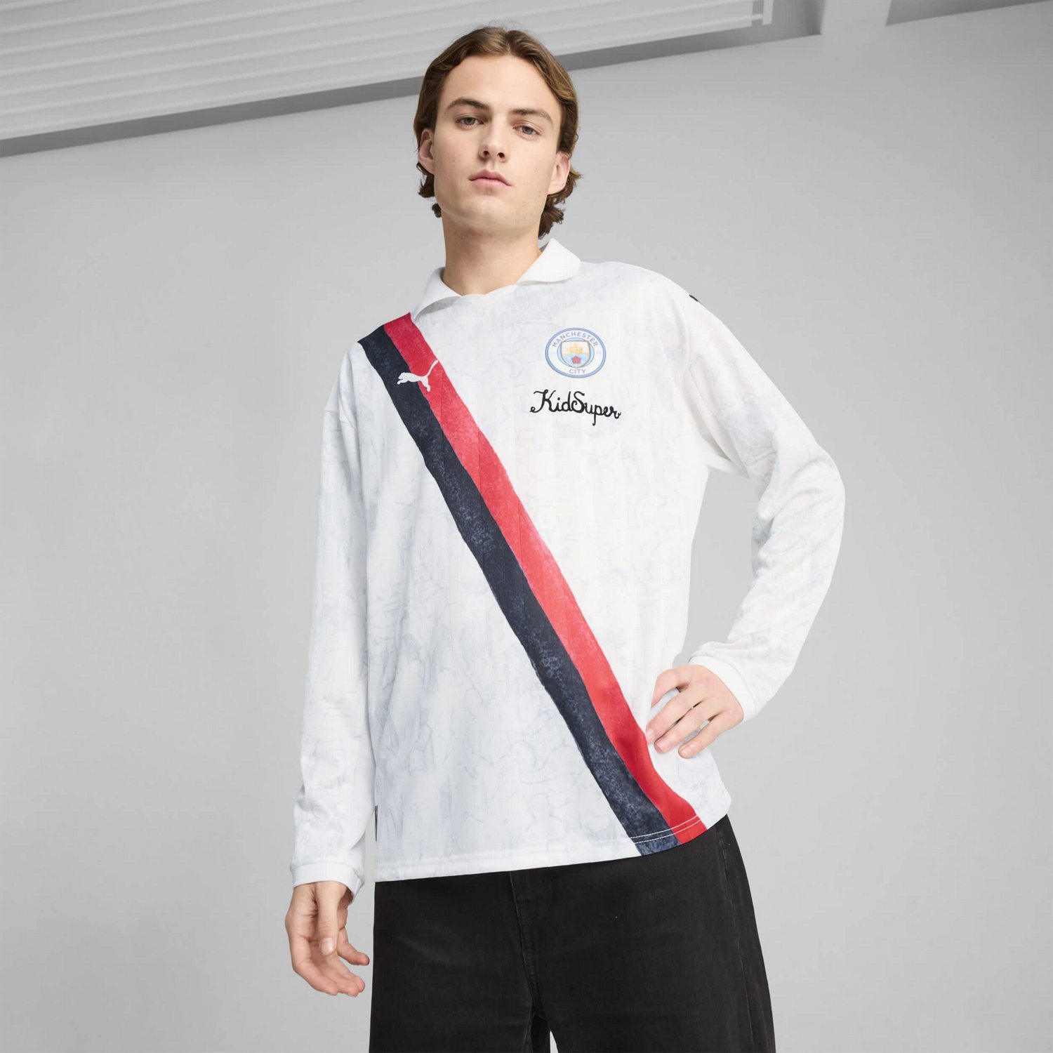 Puma x KidSuper Manchester City 2025 FIFA Club World Cup Retro Long Sleeve T-Shirt - view number 4